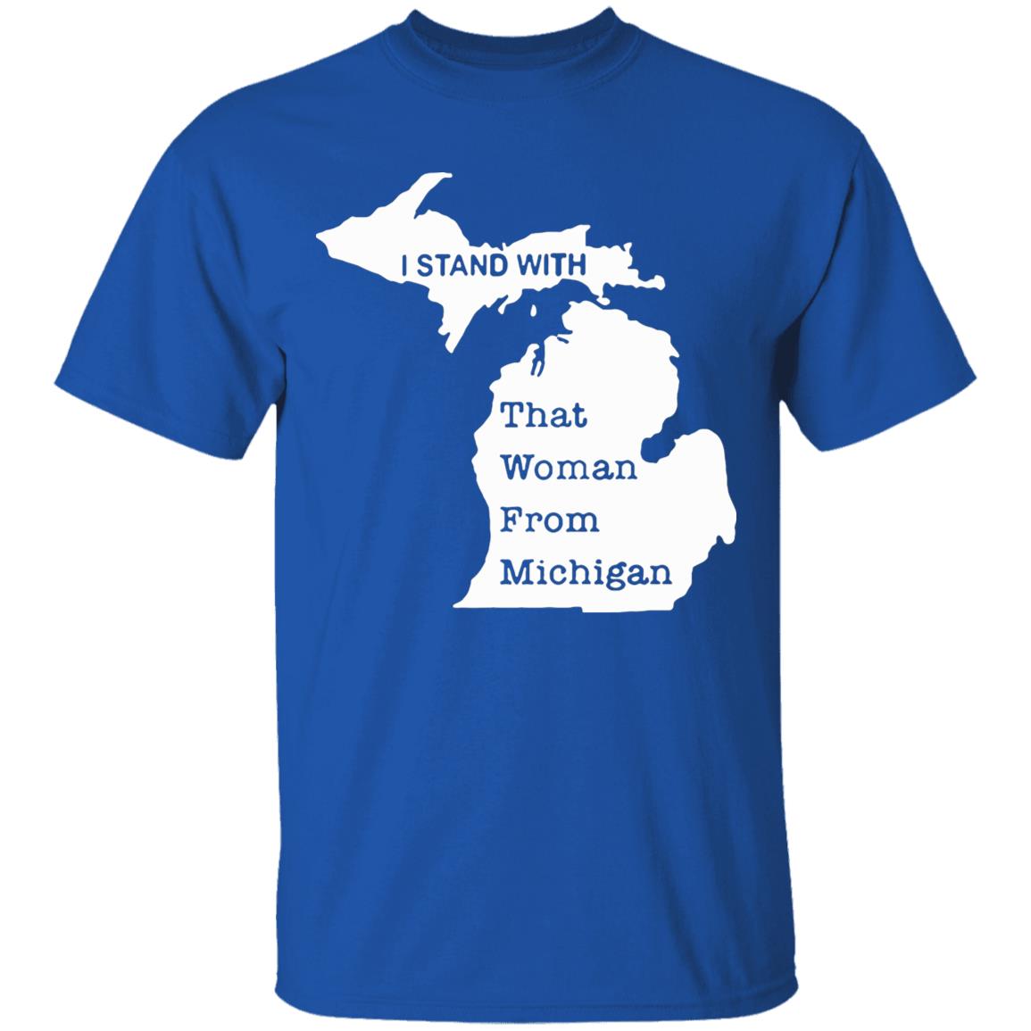 I stand with that woman from michigan shirt black 2020 T-Shirts clothing plus size - Teechipus