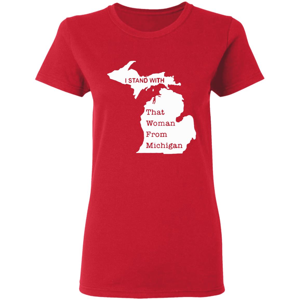 I stand with that woman from michigan shirt black 2020 T-Shirts clothing plus size - Teechipus