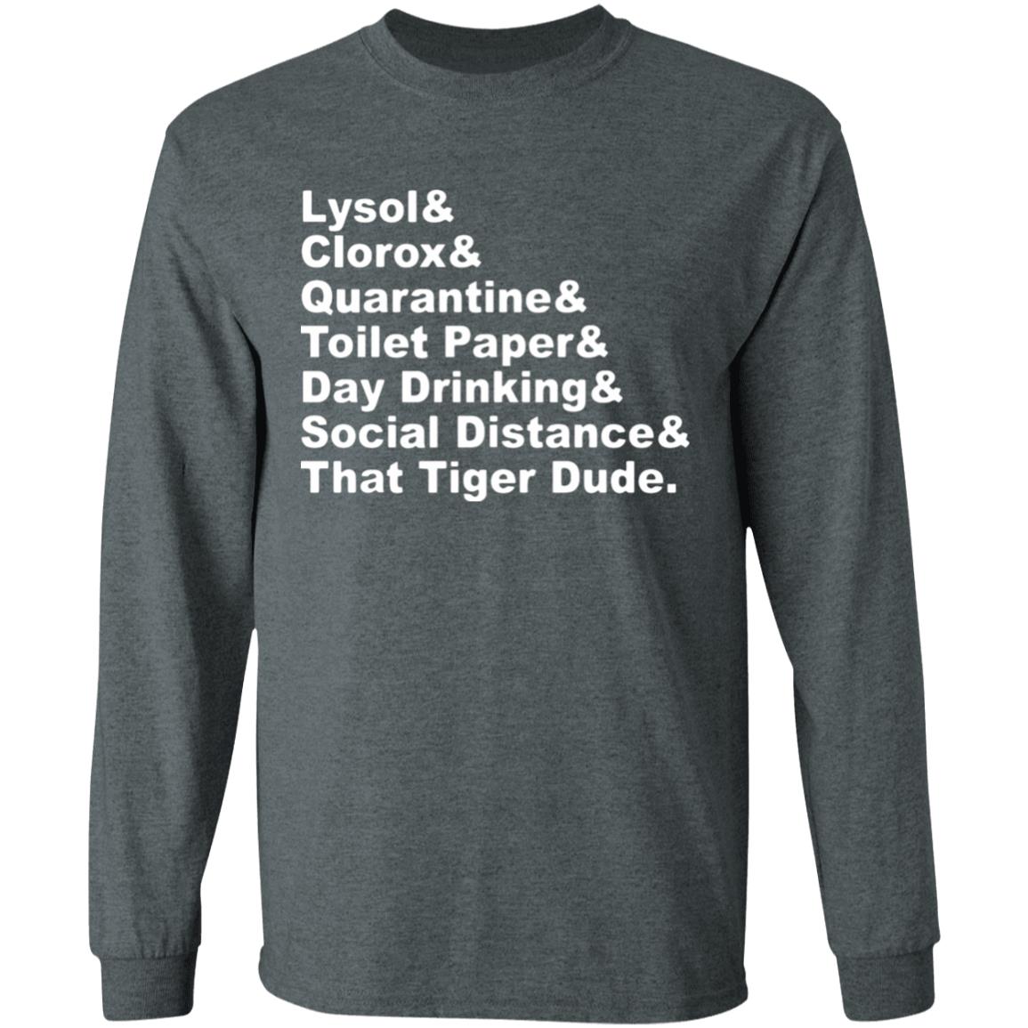 Lysol Clorox Quarantine Toilet paper Day Drinking t shirt - Teechipus
