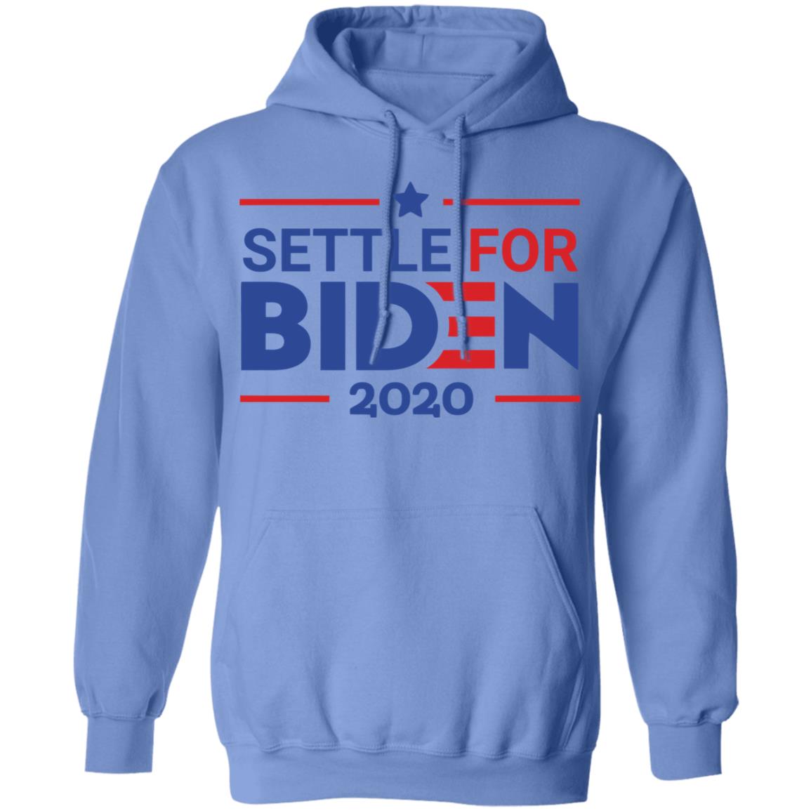 Settle For Biden T Shirt White Cothing plus size - Teechipus