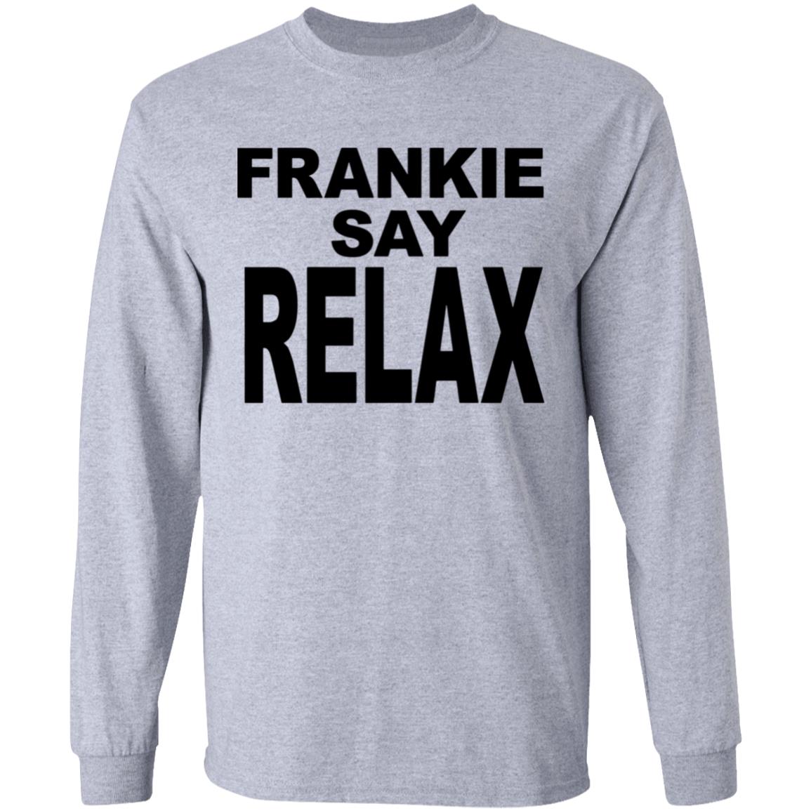 Frankie Say Relax White T Shirt Cothing plus size - Teechipus