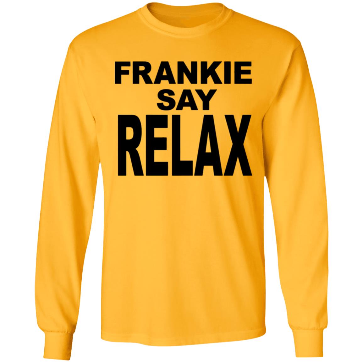 Frankie Say Relax White T Shirt Cothing plus size - Teechipus