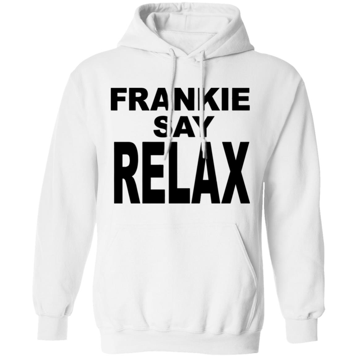 Frankie Say Relax White T Shirt Cothing plus size - Teechipus