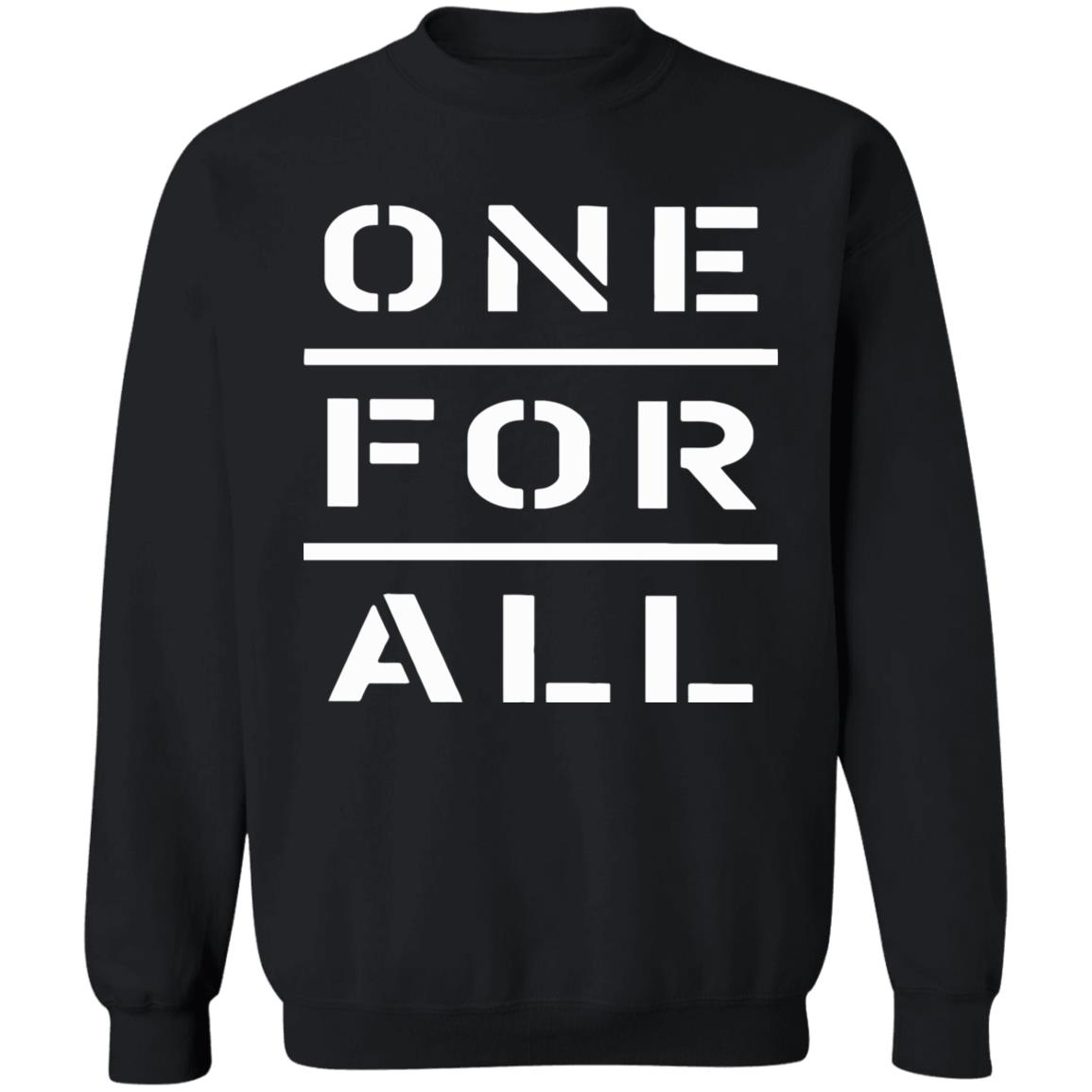 One for all T Shirt Black Cothing plus size - Teechipus