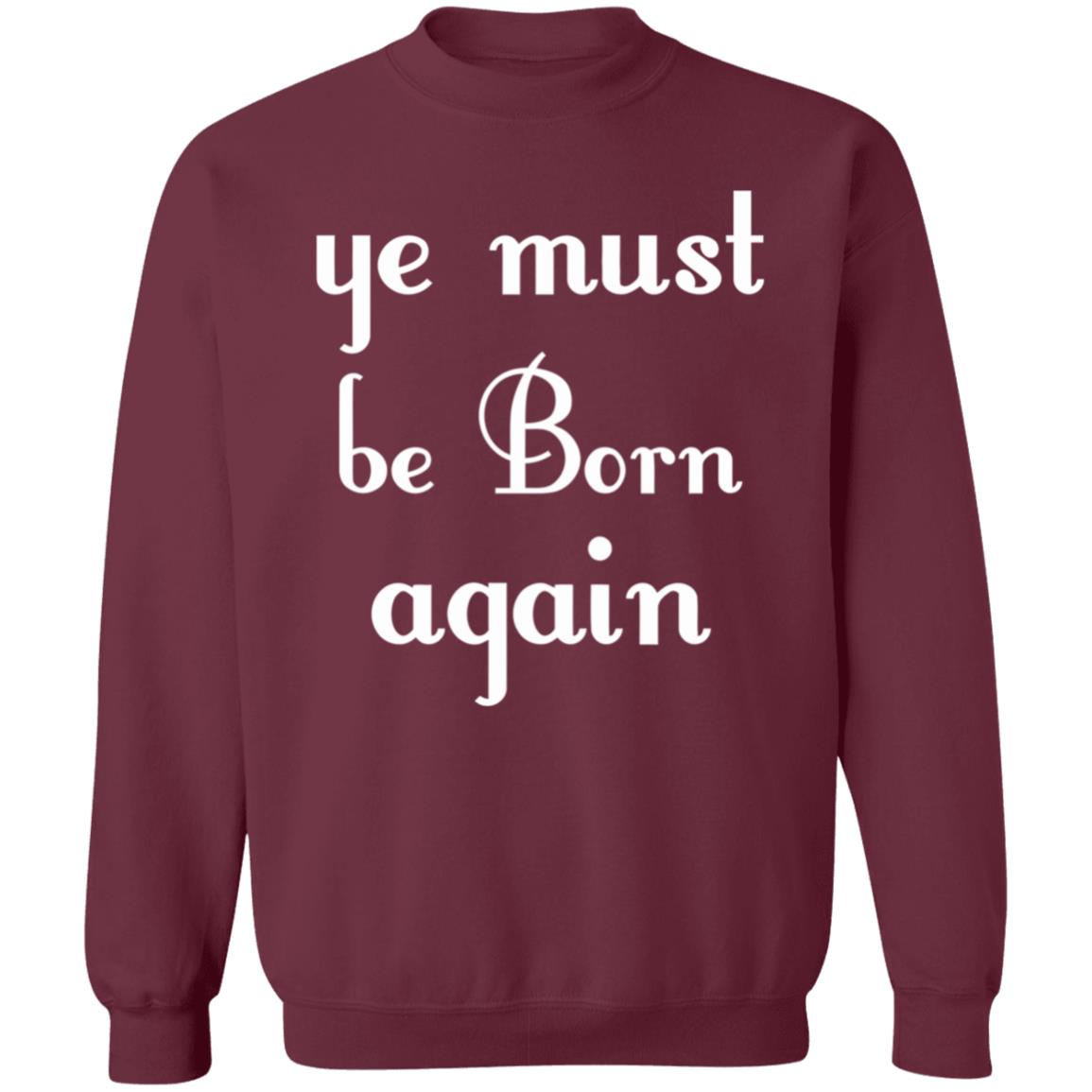 Ye Must Be Born Again Hoodie Black T Shirt - Teechipus