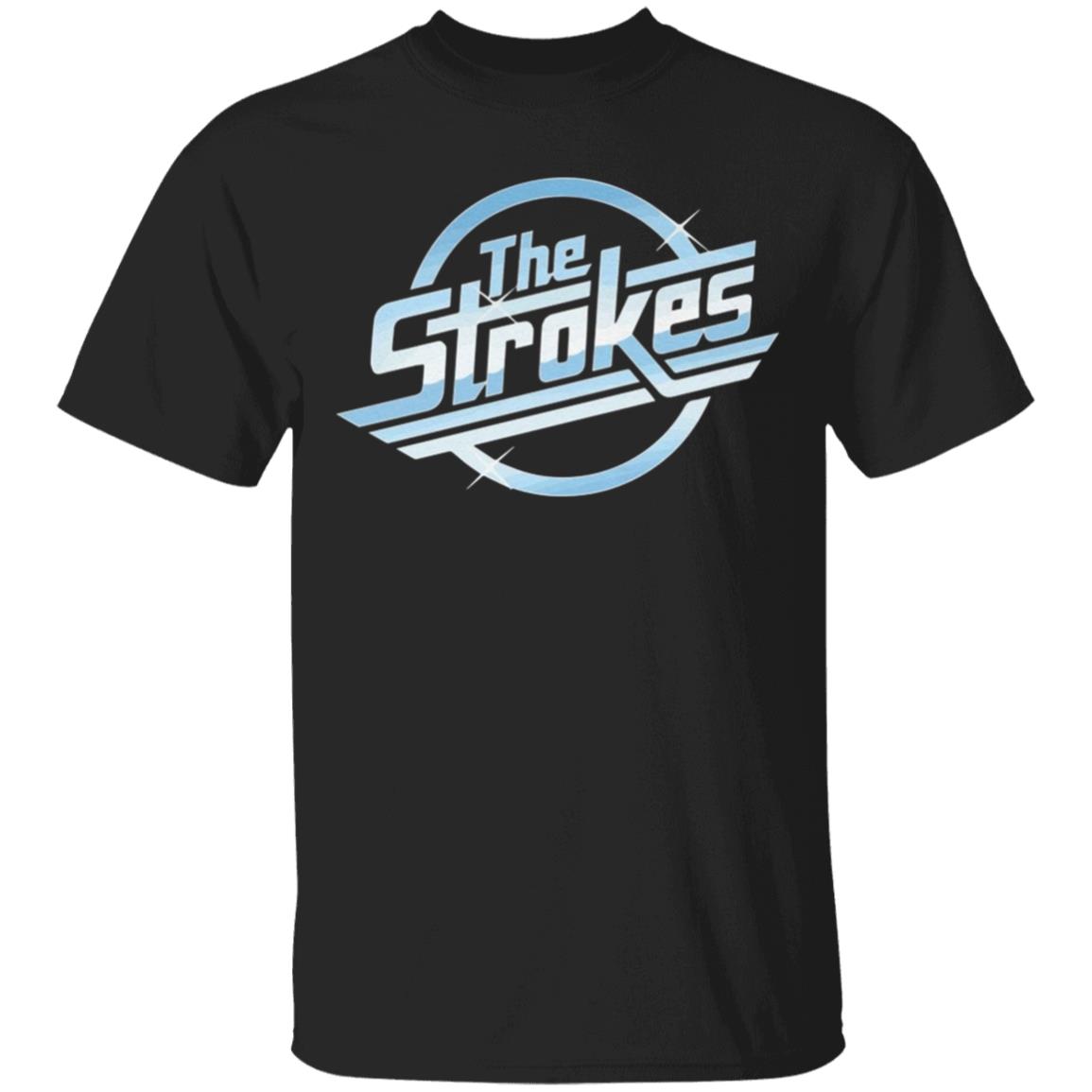 The Strokes Logo Official Band T-Shirt Mens Black Music Top T Shirt - Teechipus