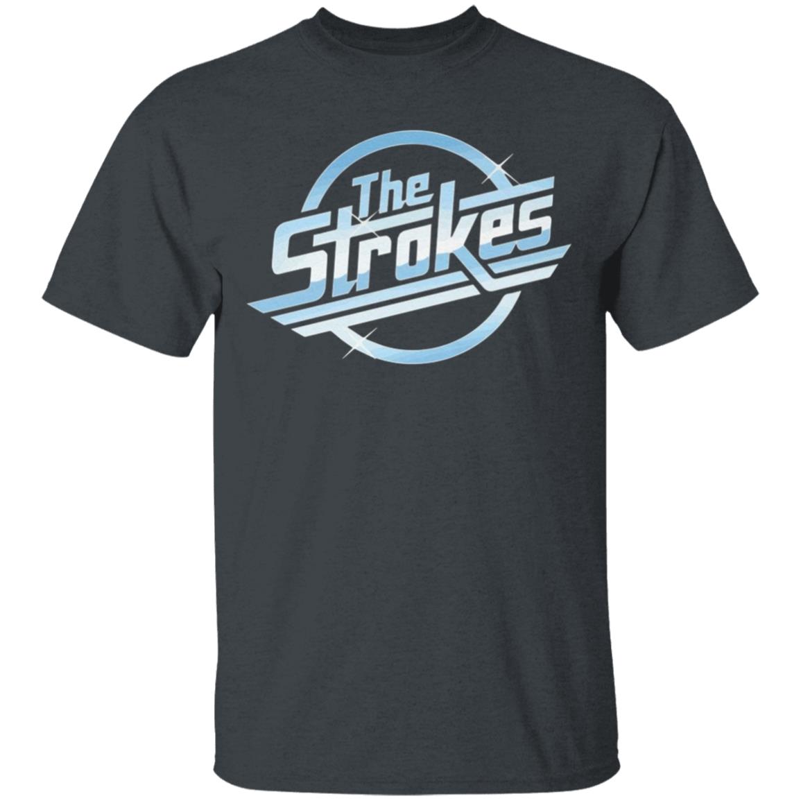 The Strokes Logo Official Band T-Shirt Mens Black Music Top T Shirt - Teechipus