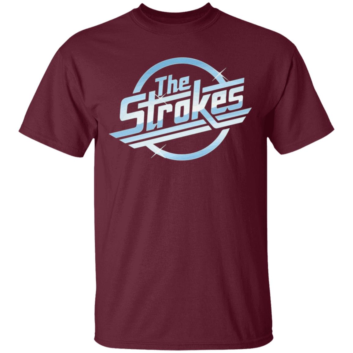 The Strokes Logo Official Band T-Shirt Mens Black Music Top T Shirt - Teechipus