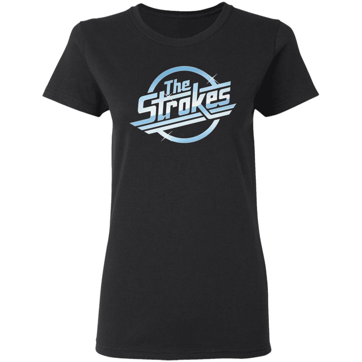 The Strokes Logo Official Band T-Shirt Mens Black Music Top T Shirt - Teechipus