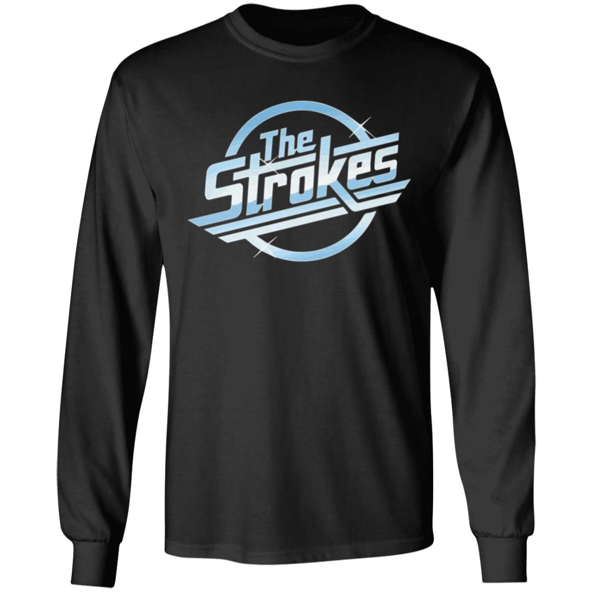 The Strokes Logo Official Band T-Shirt Mens Black Music Top T Shirt - Teechipus