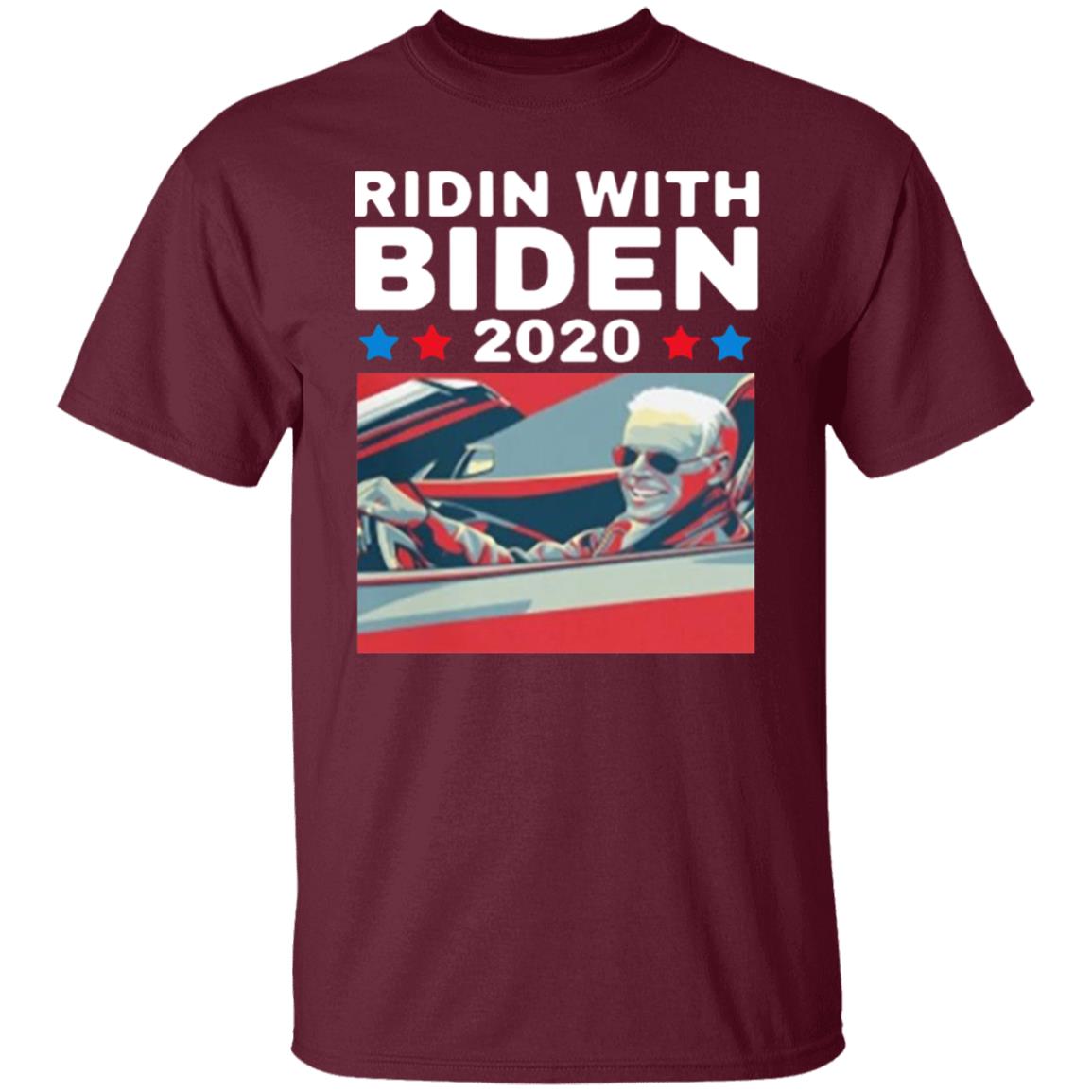 Ridin with BIDEN 2020 for President Art Vintage shirt - Teechipus