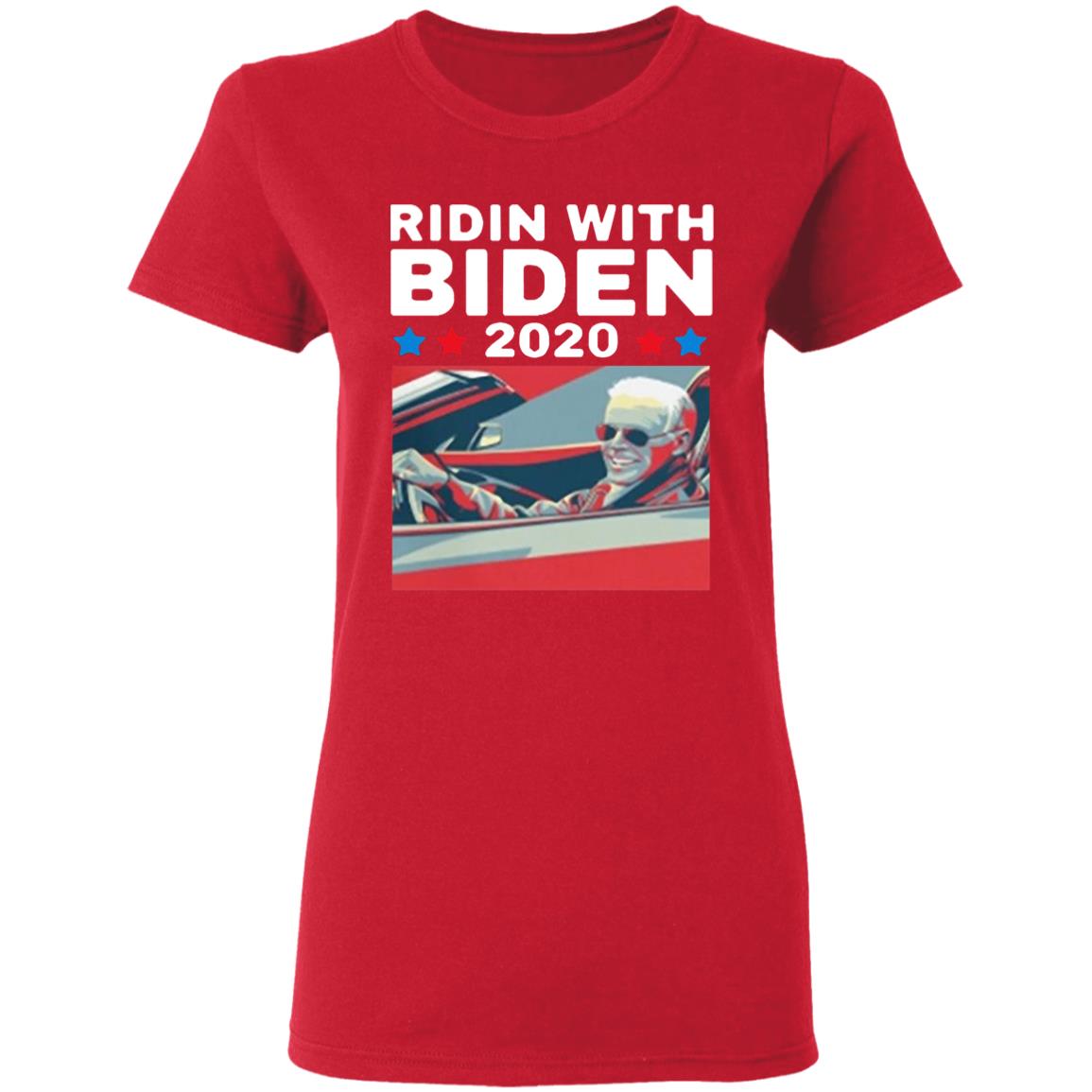 Ridin with BIDEN 2020 for President Art Vintage shirt - Teechipus
