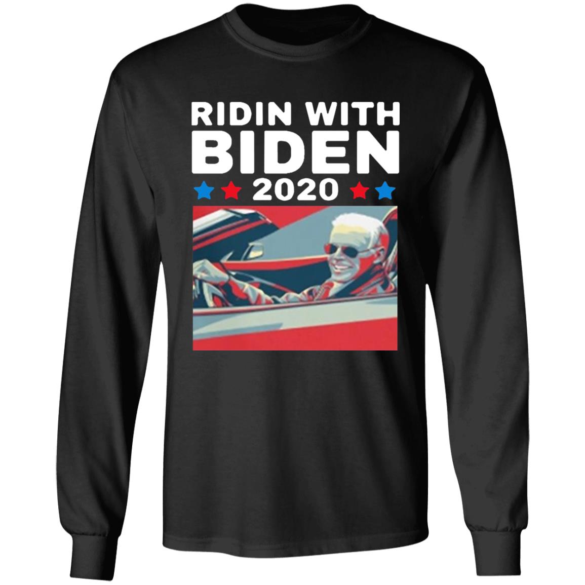 Ridin with BIDEN 2020 for President Art Vintage shirt - Teechipus