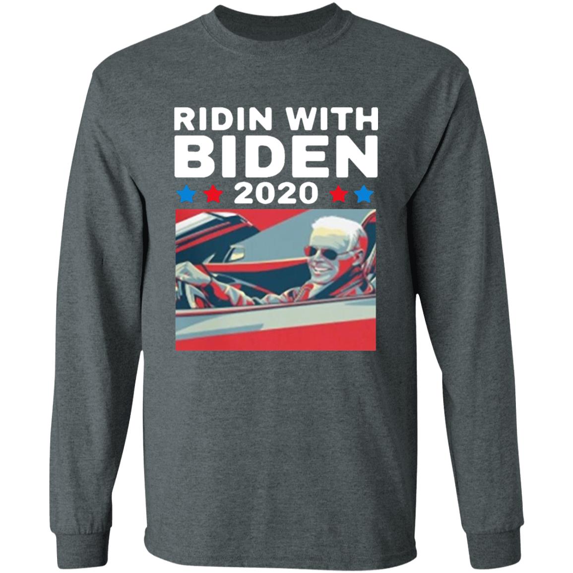 Ridin with BIDEN 2020 for President Art Vintage shirt - Teechipus