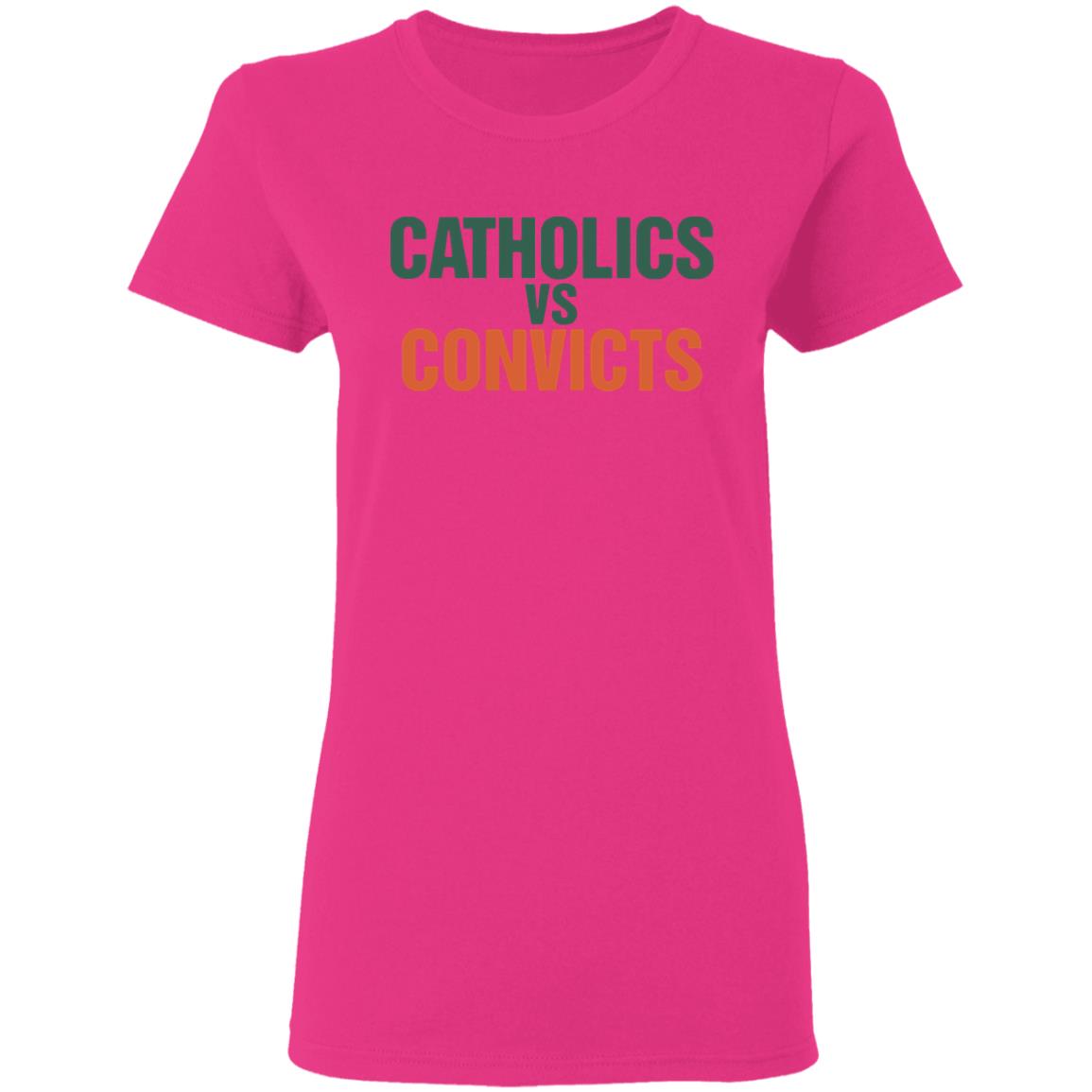 catholics vs convicts shirt The
