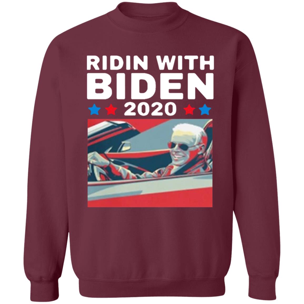 Ridin with BIDEN 2020 for President Art Vintage shirt - Teechipus