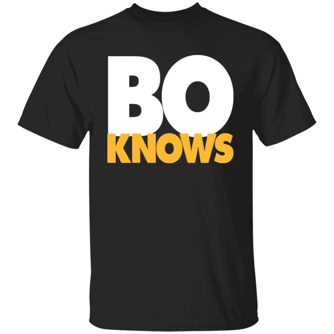 Bo Knows Bold Block T Shirt - Teechipus