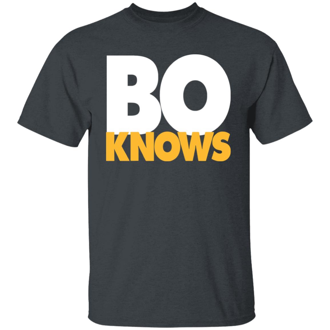 Bo Knows Bold Block T Shirt - Teechipus