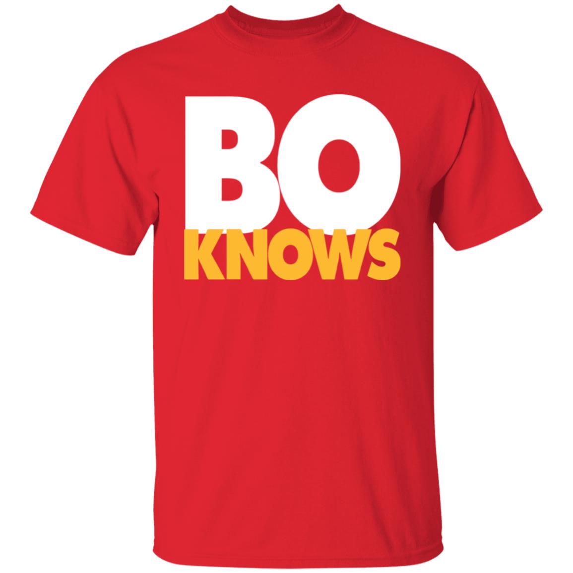 Bo Knows Bold Block T Shirt - Teechipus