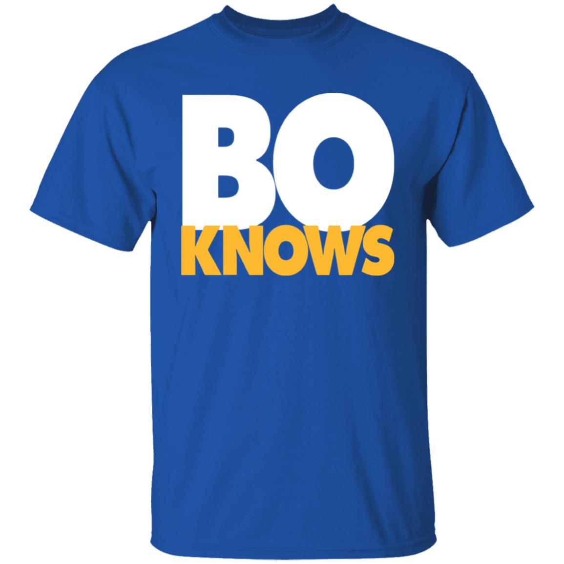 Bo Knows Bold Block T Shirt - Teechipus