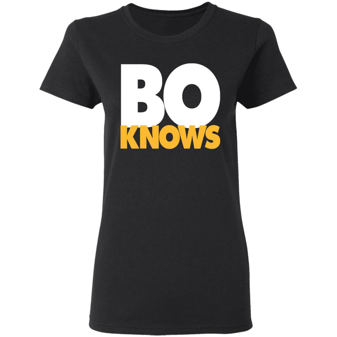Bo Knows Bold Block T Shirt - Teechipus