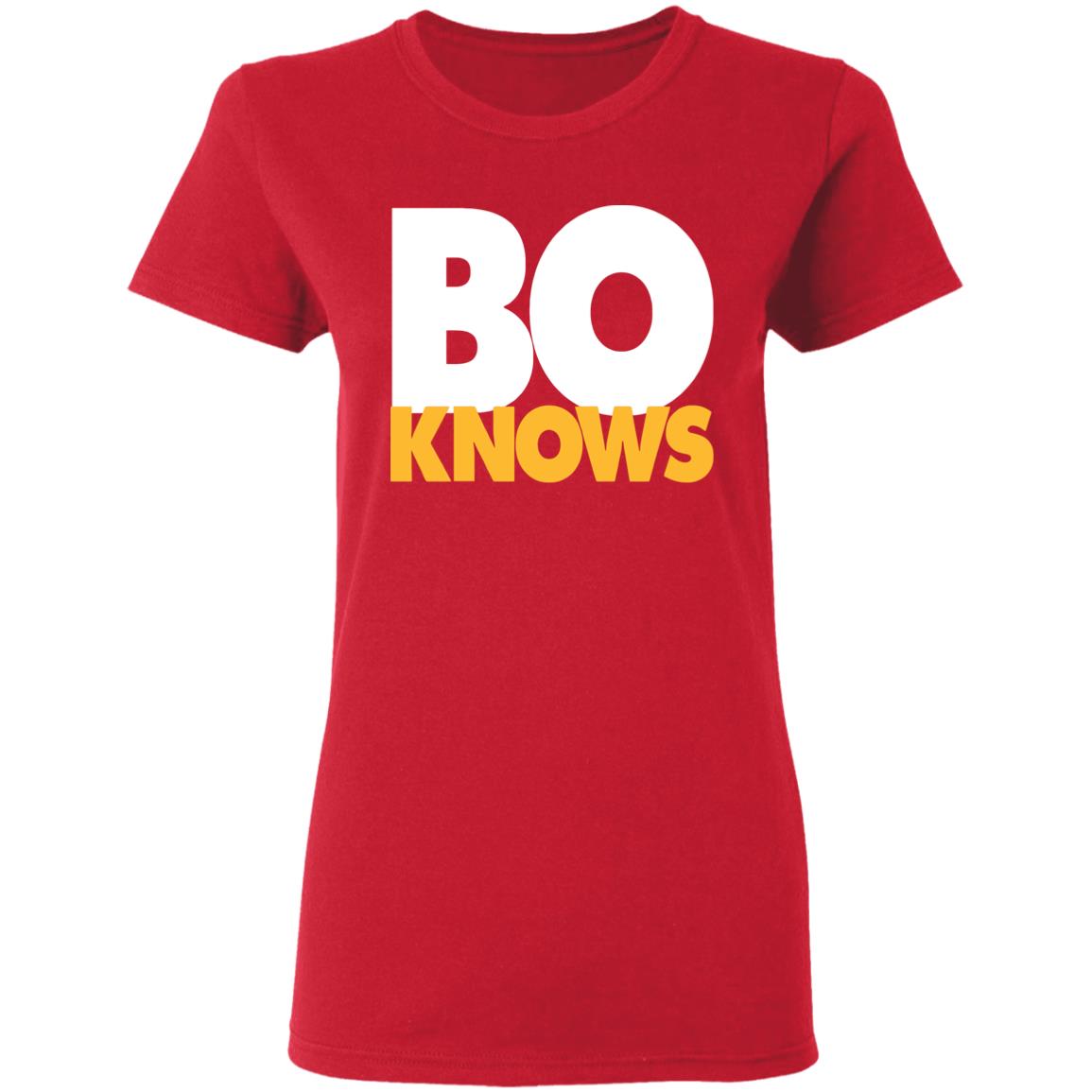 Bo Knows Bold Block T Shirt - Teechipus