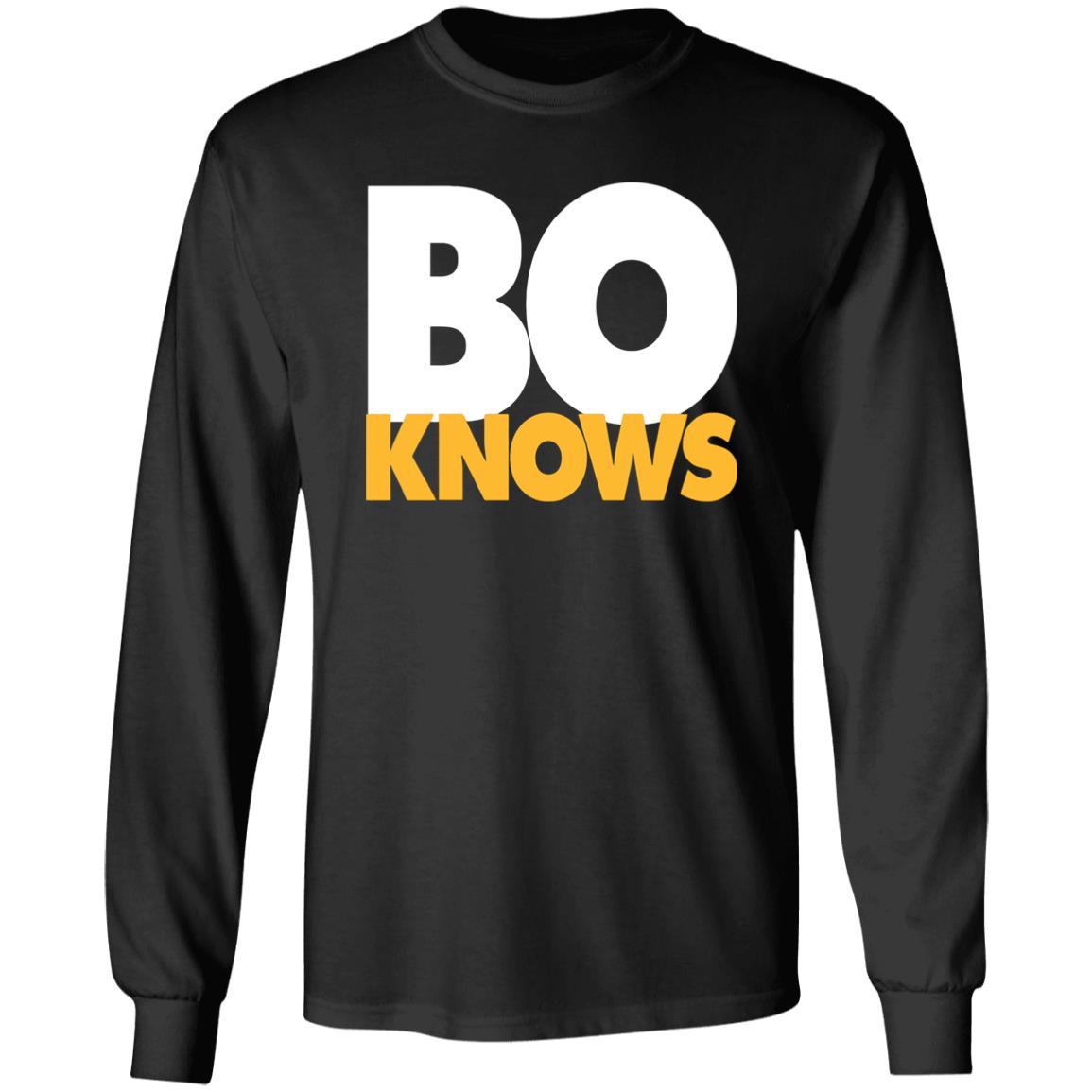 Bo Knows Bold Block T Shirt - Teechipus
