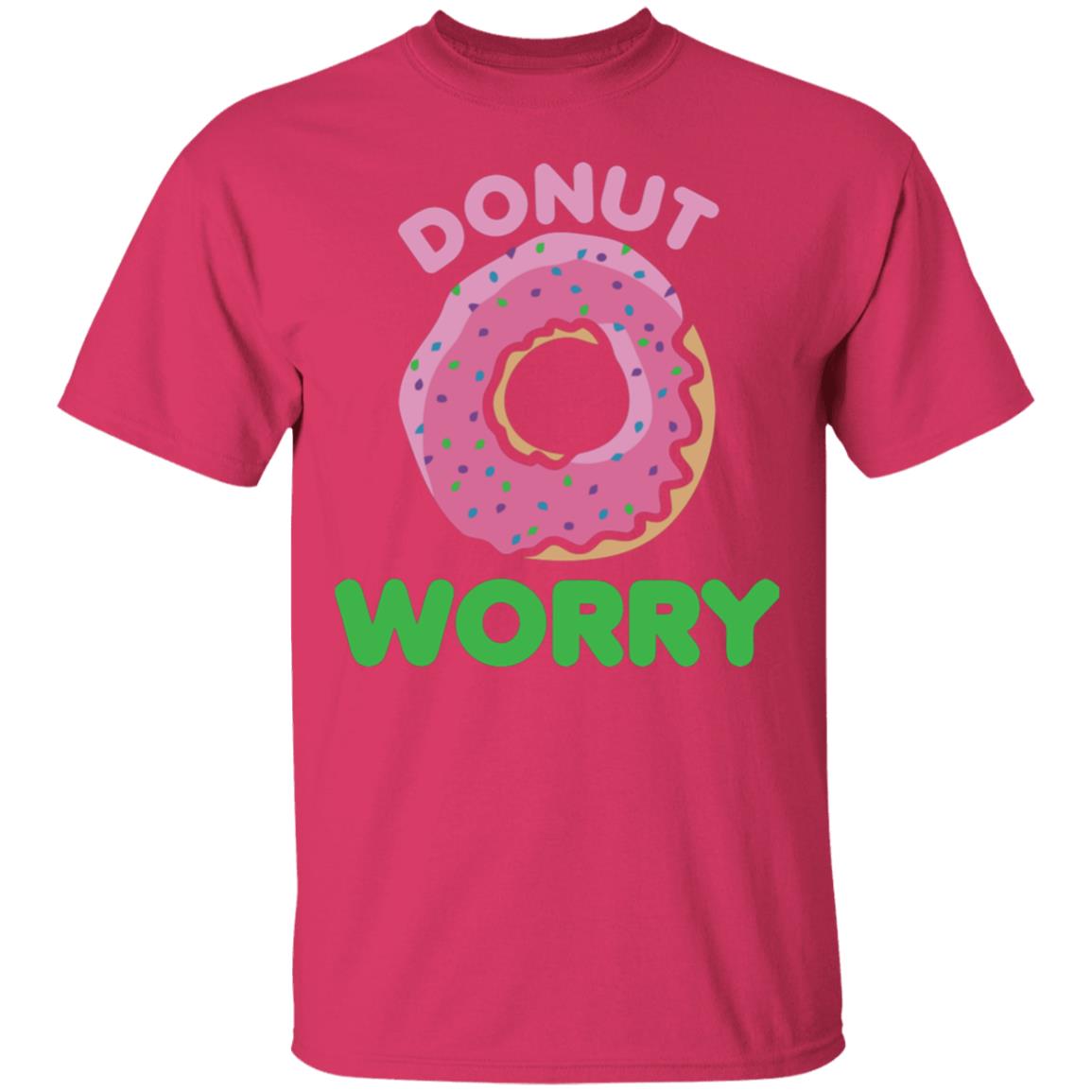 Donut Worry T Shirt White - Teechipus