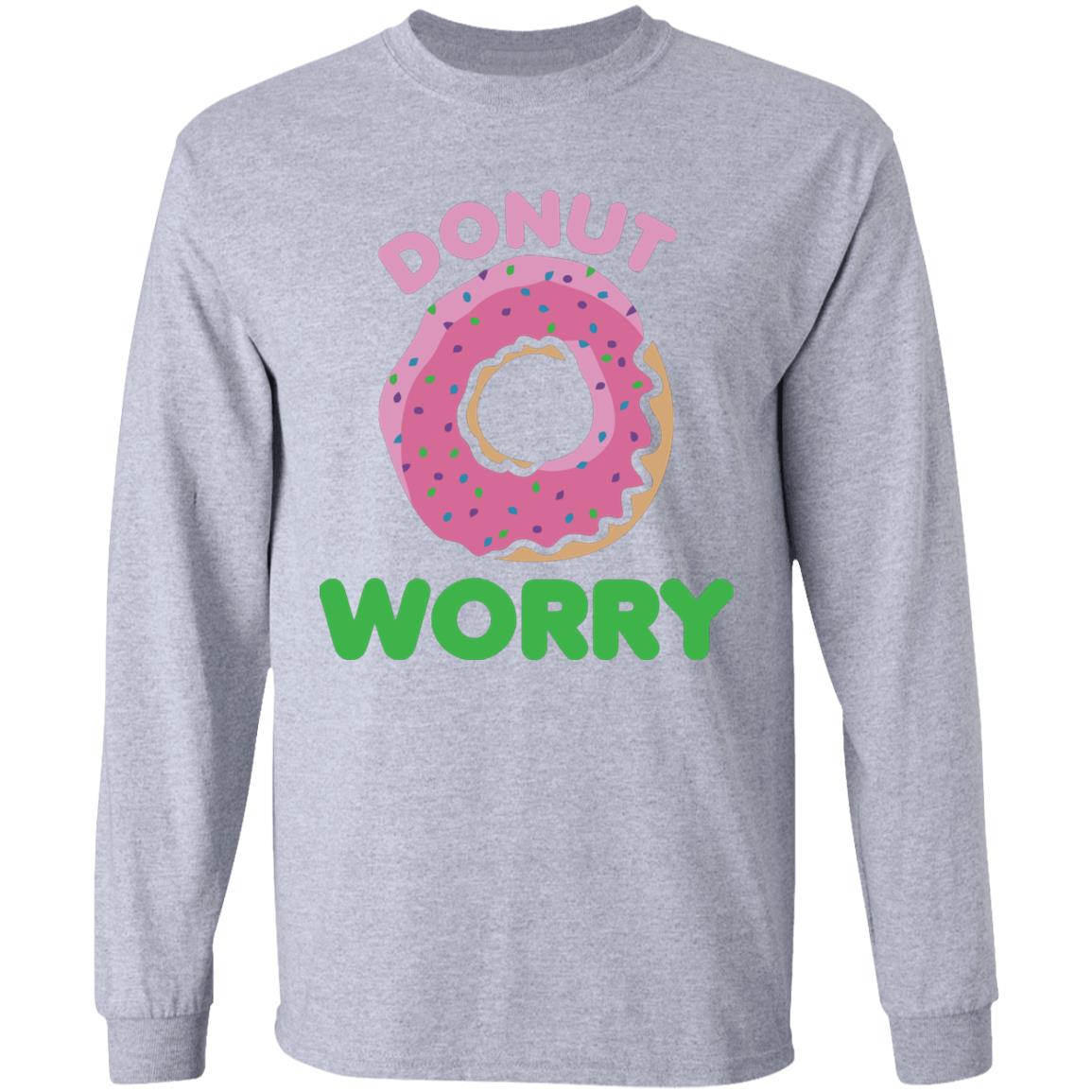 Donut Worry T Shirt White - Teechipus