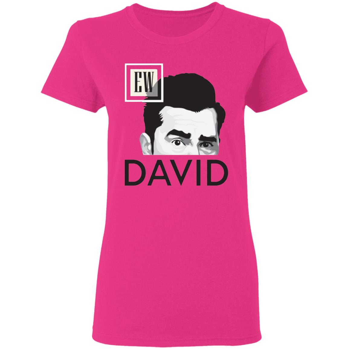 Ew David T Shirt White Cothing Plus Size - Teechipus