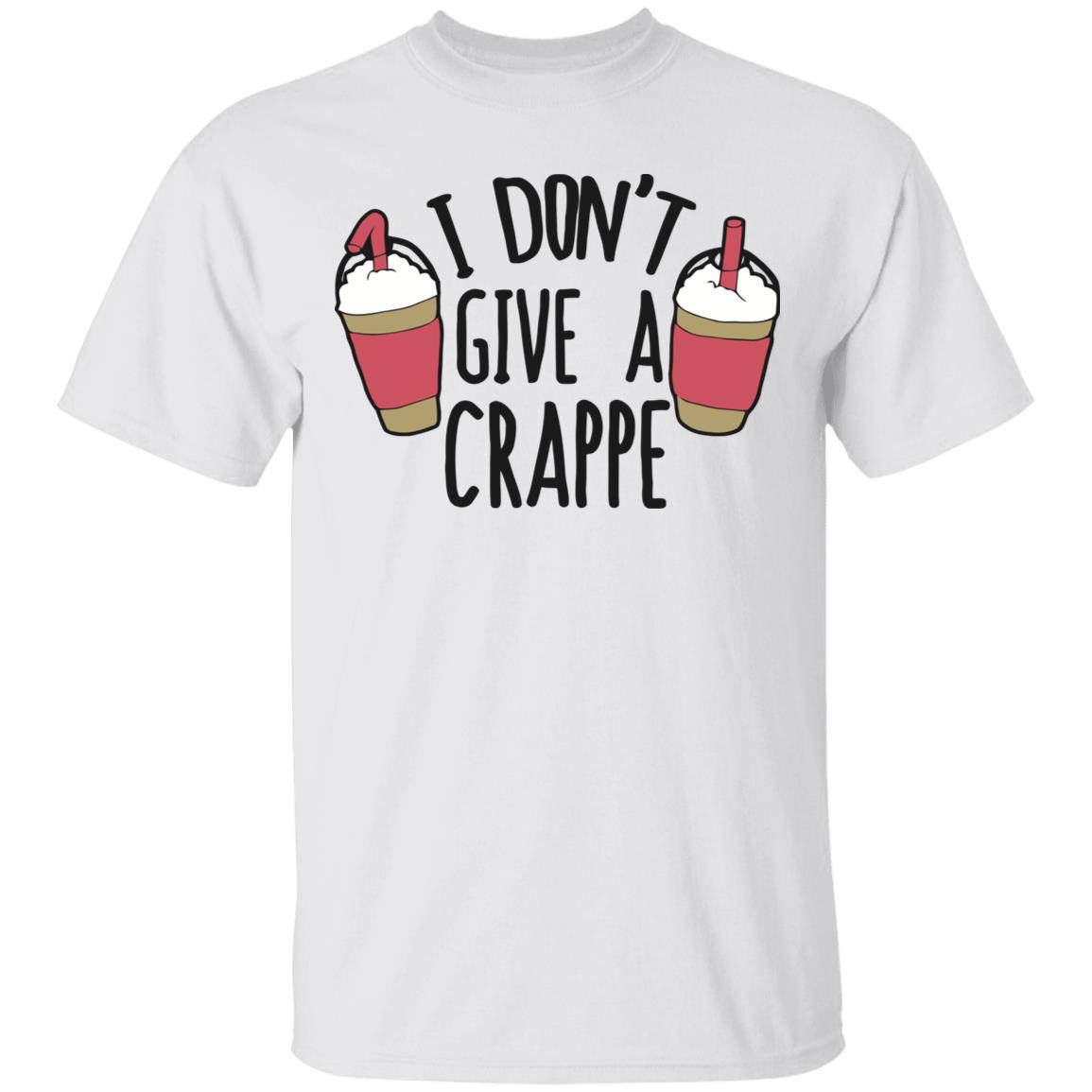 I don't give a Crap t shirt White Plus Size - Teechipus