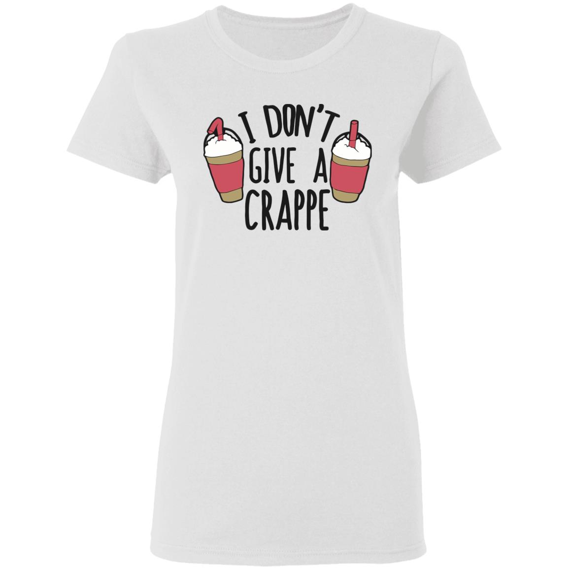I don't give a Crap t shirt White Plus Size - Teechipus