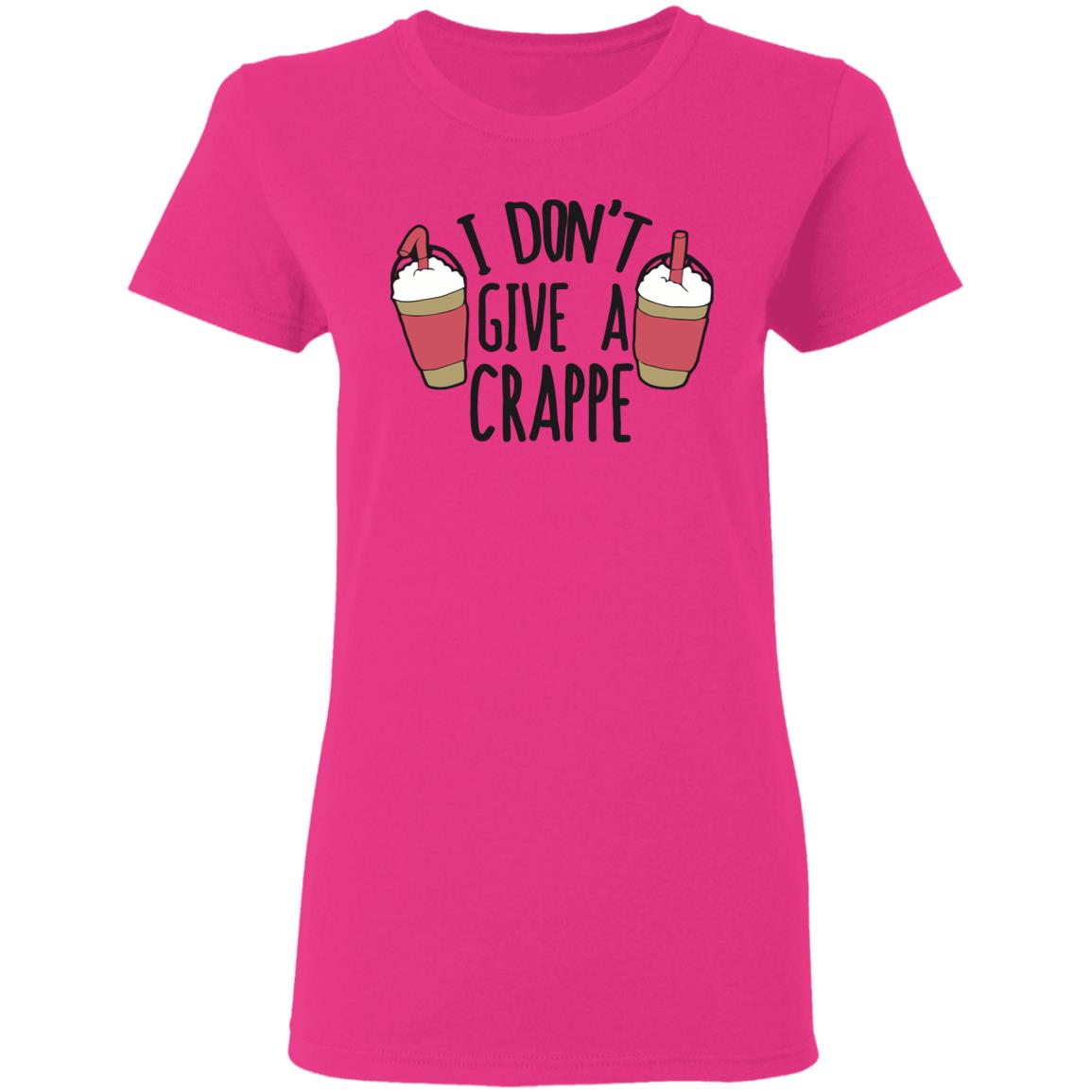 I don't give a Crap t shirt White Plus Size - Teechipus
