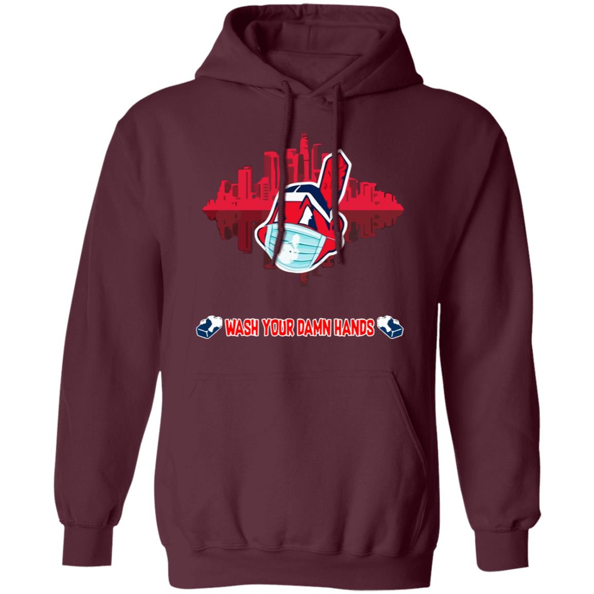 Wash your damn hands Cleveland Indians T Shirt - Teechipus