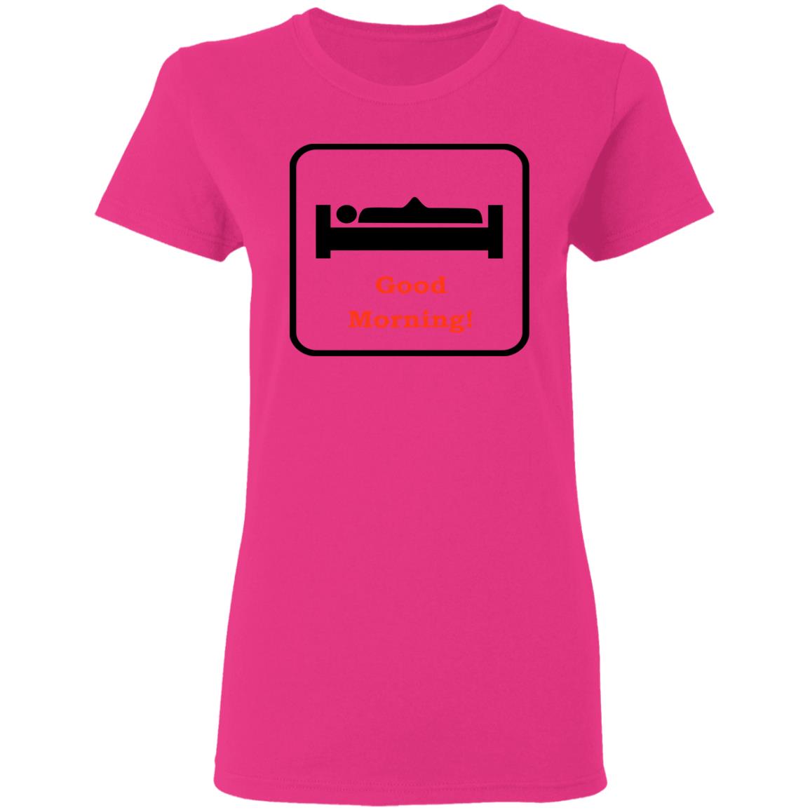 Good Morning Wood Funny Adult Humor White T Shirt - Teechipus