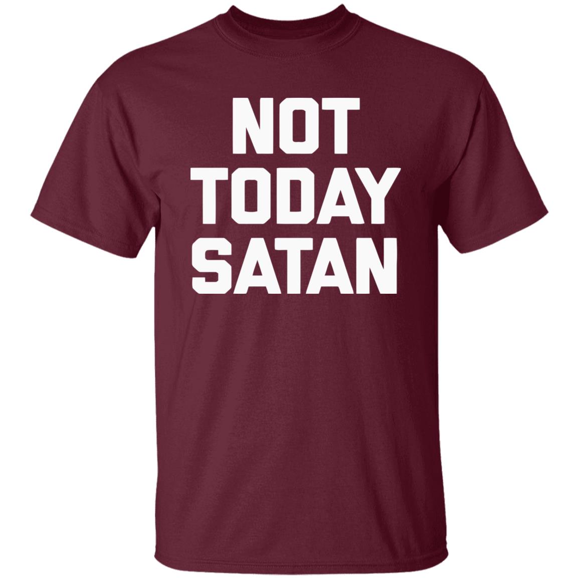 Not Today Satan Shirt Black Hoodie sweatshirt - Teechipus