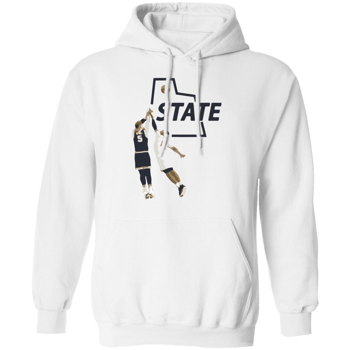 U State Sam Baseball White Hoodie - Teechipus