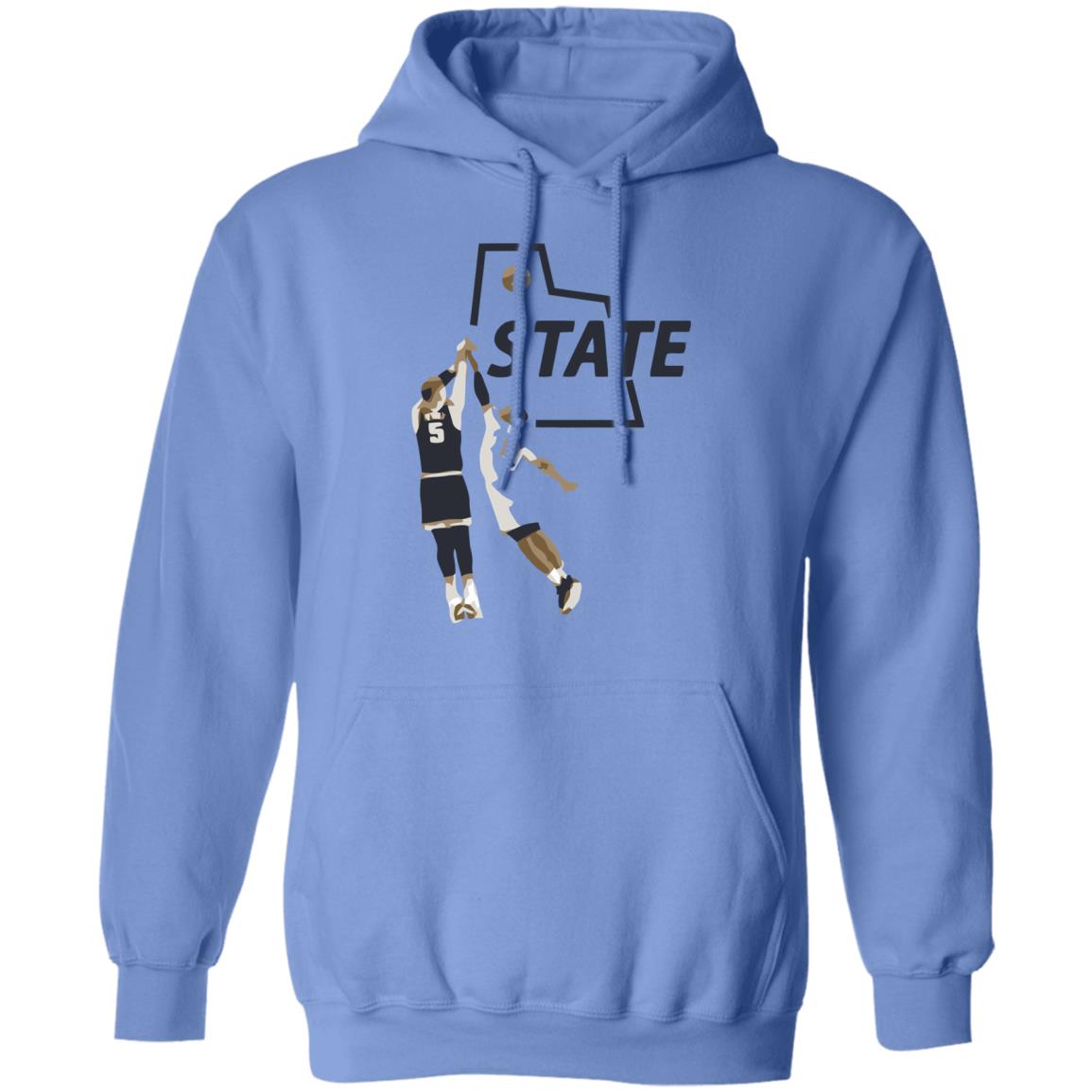 U State Sam Baseball White Hoodie - Teechipus