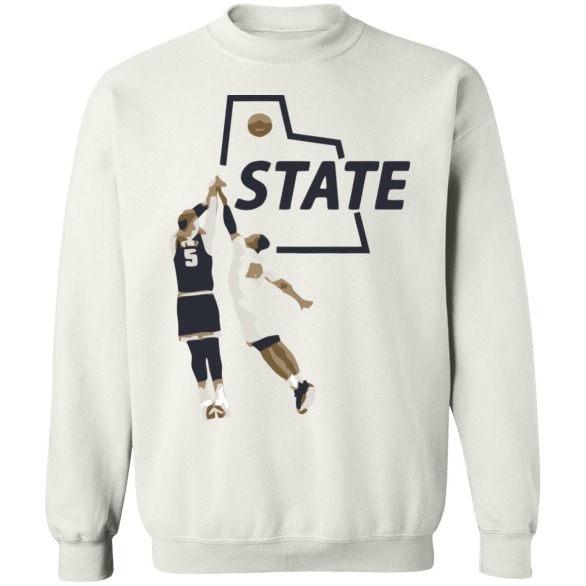 U State Sam Baseball White Hoodie - Teechipus