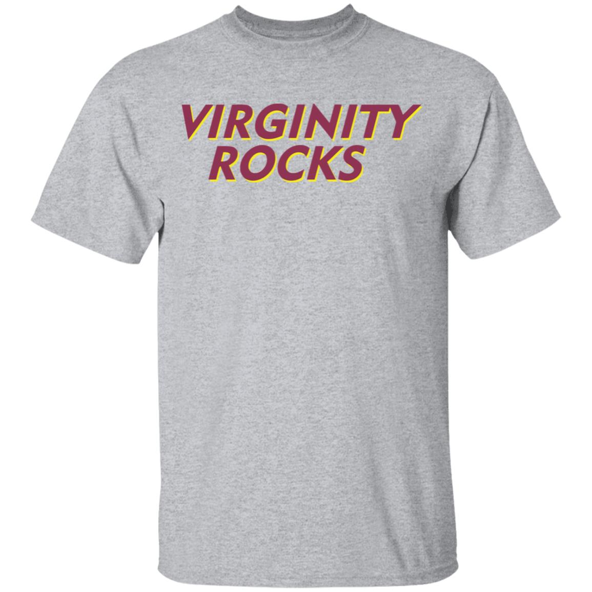 Virginity Rocks White Hoodie - Teechipus