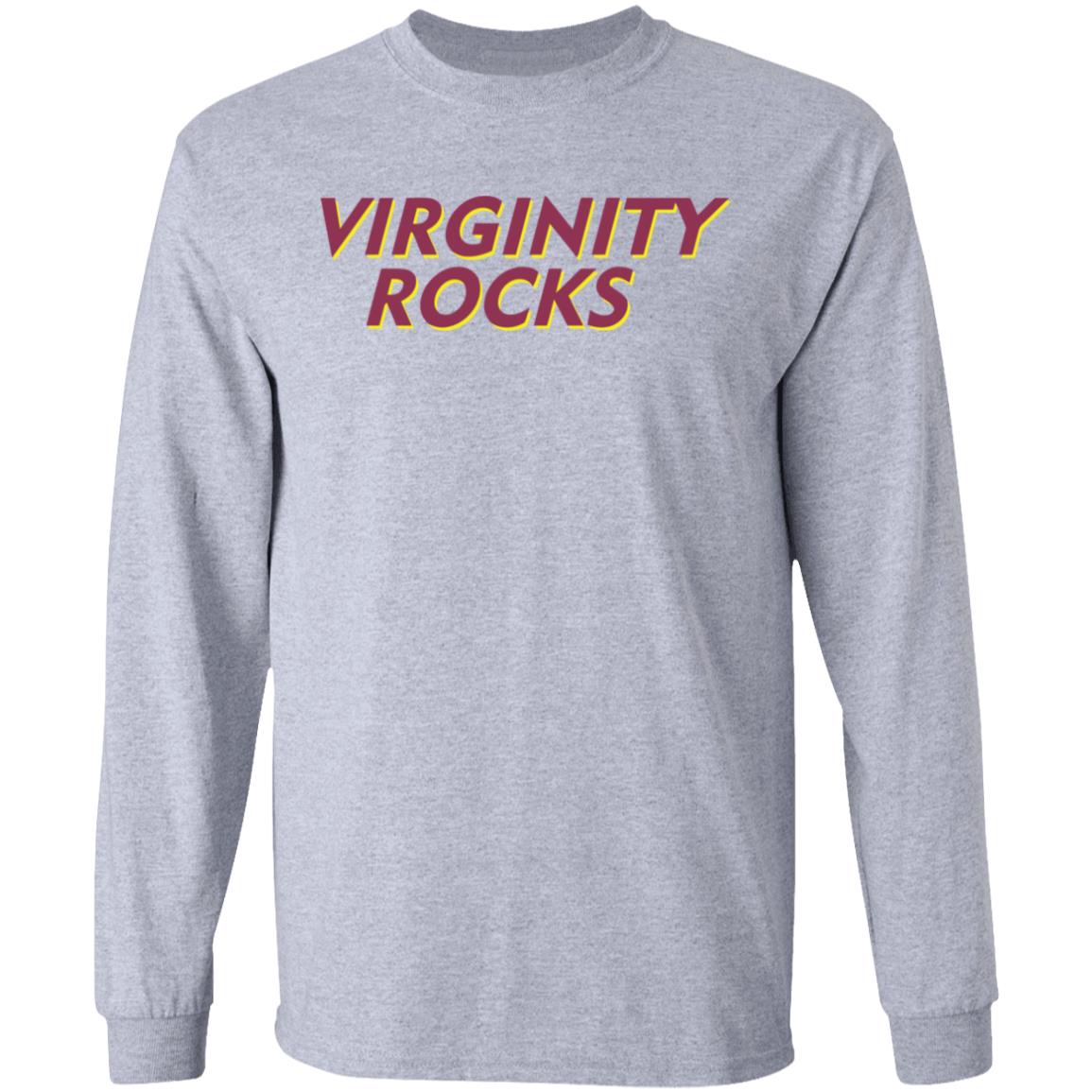 Virginity Rocks White Hoodie - Teechipus