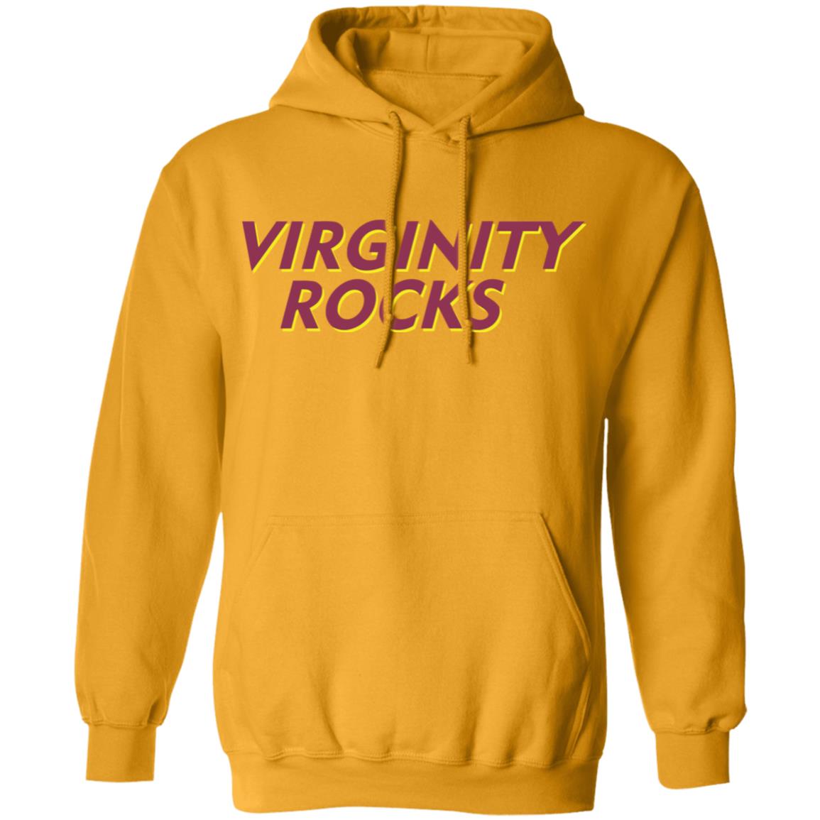 Virginity Rocks White Hoodie - Teechipus