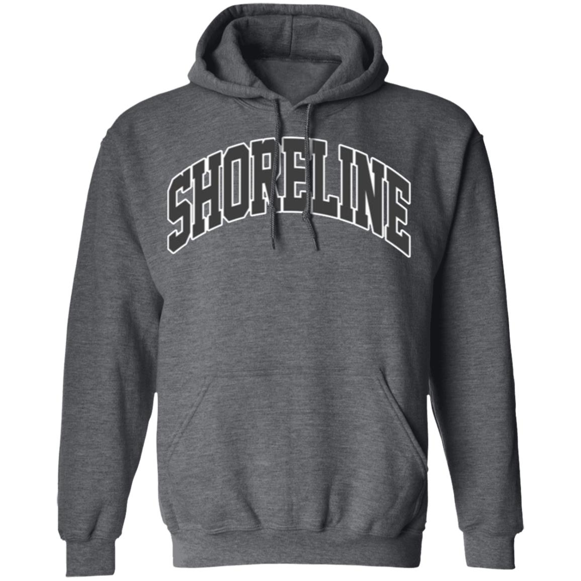 Shoreline mafia merch varsity logo hoodie black - Teechipus