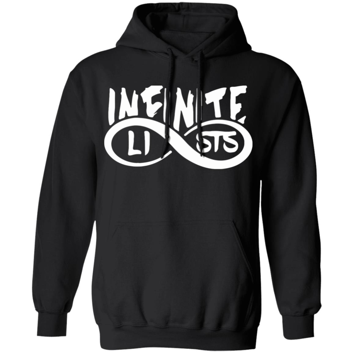 Infinite Lists Hoodie - Infinite lists Style Hooded Sweatshirt - Inspired by Infinite Lists Merch - Teechipus