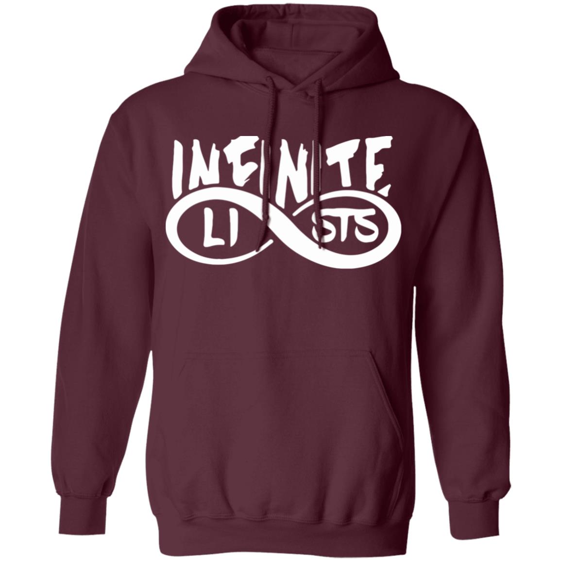 Infinite Lists Hoodie - Infinite lists Style Hooded Sweatshirt - Inspired by Infinite Lists Merch - Teechipus
