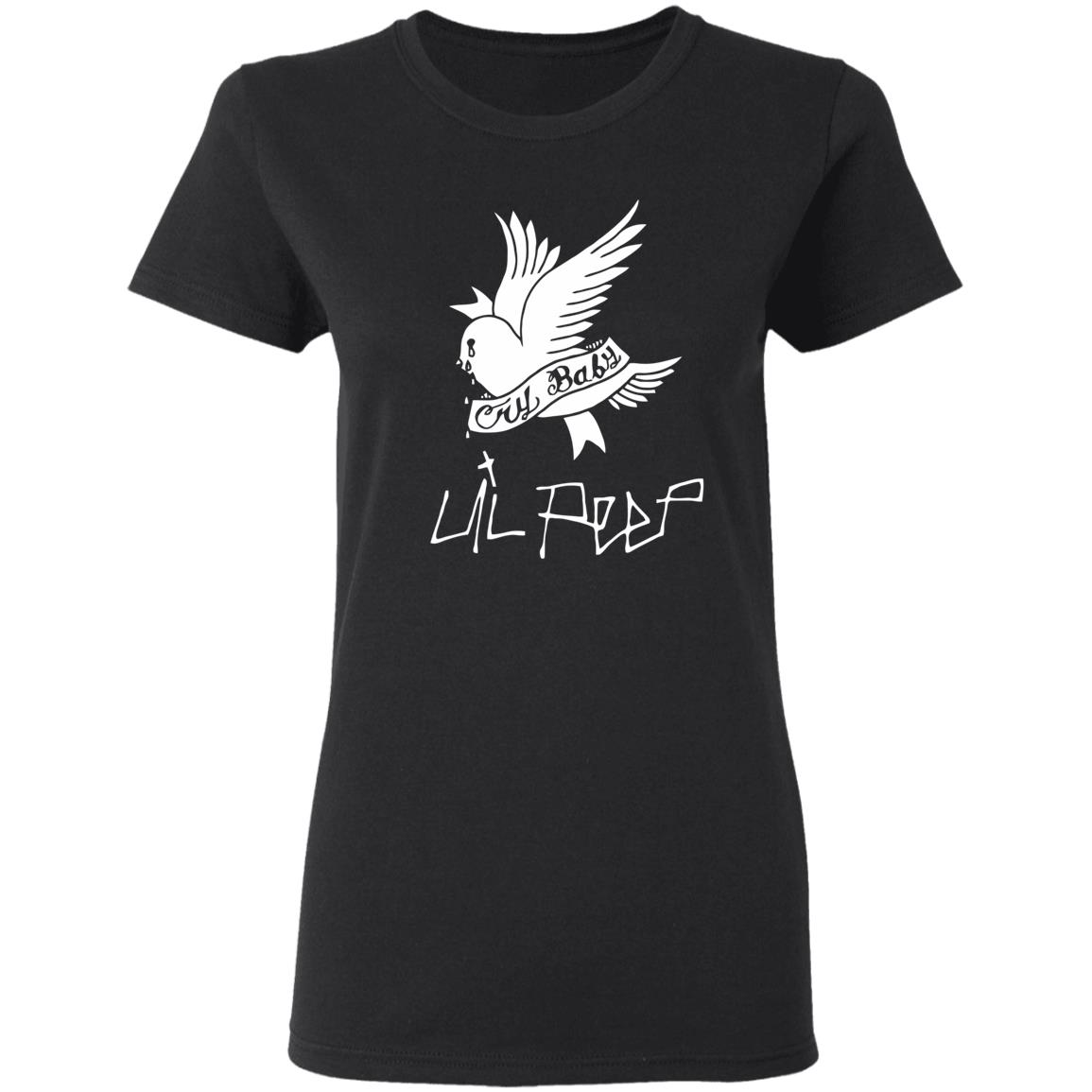 Lil Peep Merch Cry Baby Black Hoodie T Shirt - Teechipus