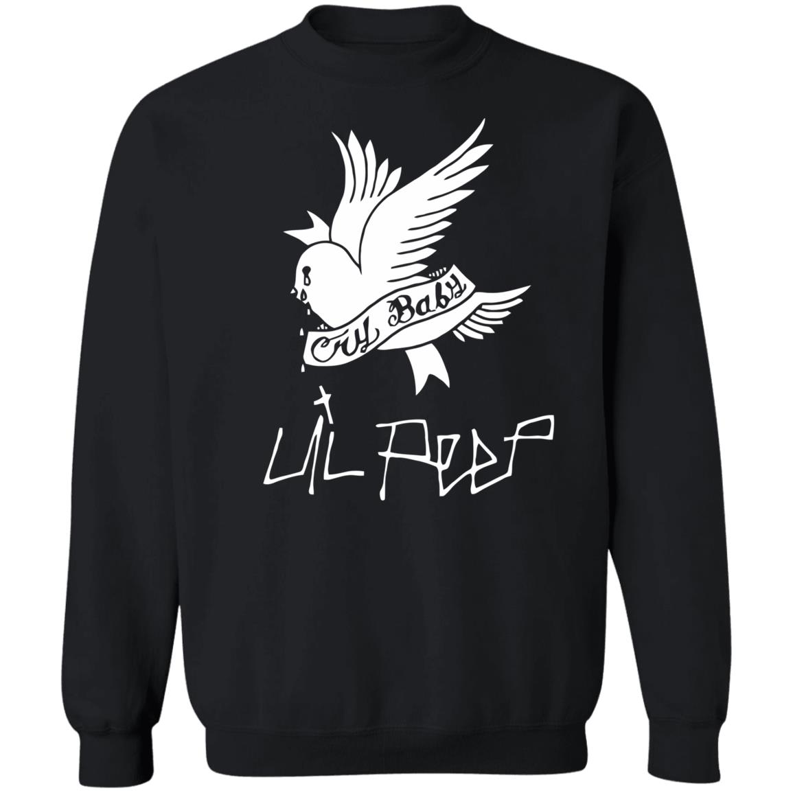 Lil Peep Merch Cry Baby Black Hoodie T Shirt - Teechipus