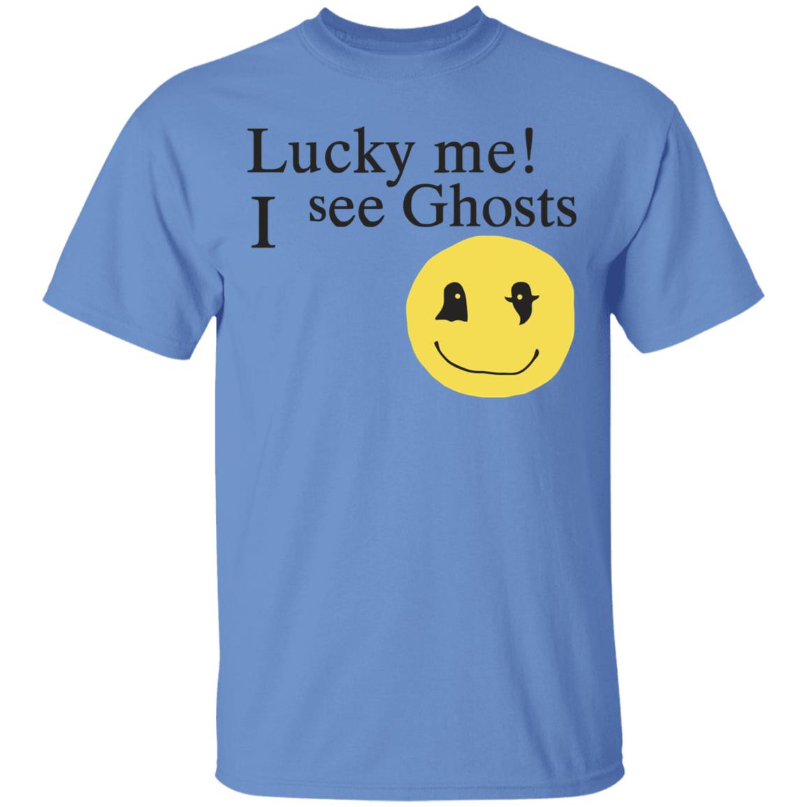 Lucky me ! I see Ghosts T Shirt Gifts for Ghost Lovers Crewneck Sweatshirt - Teechipus