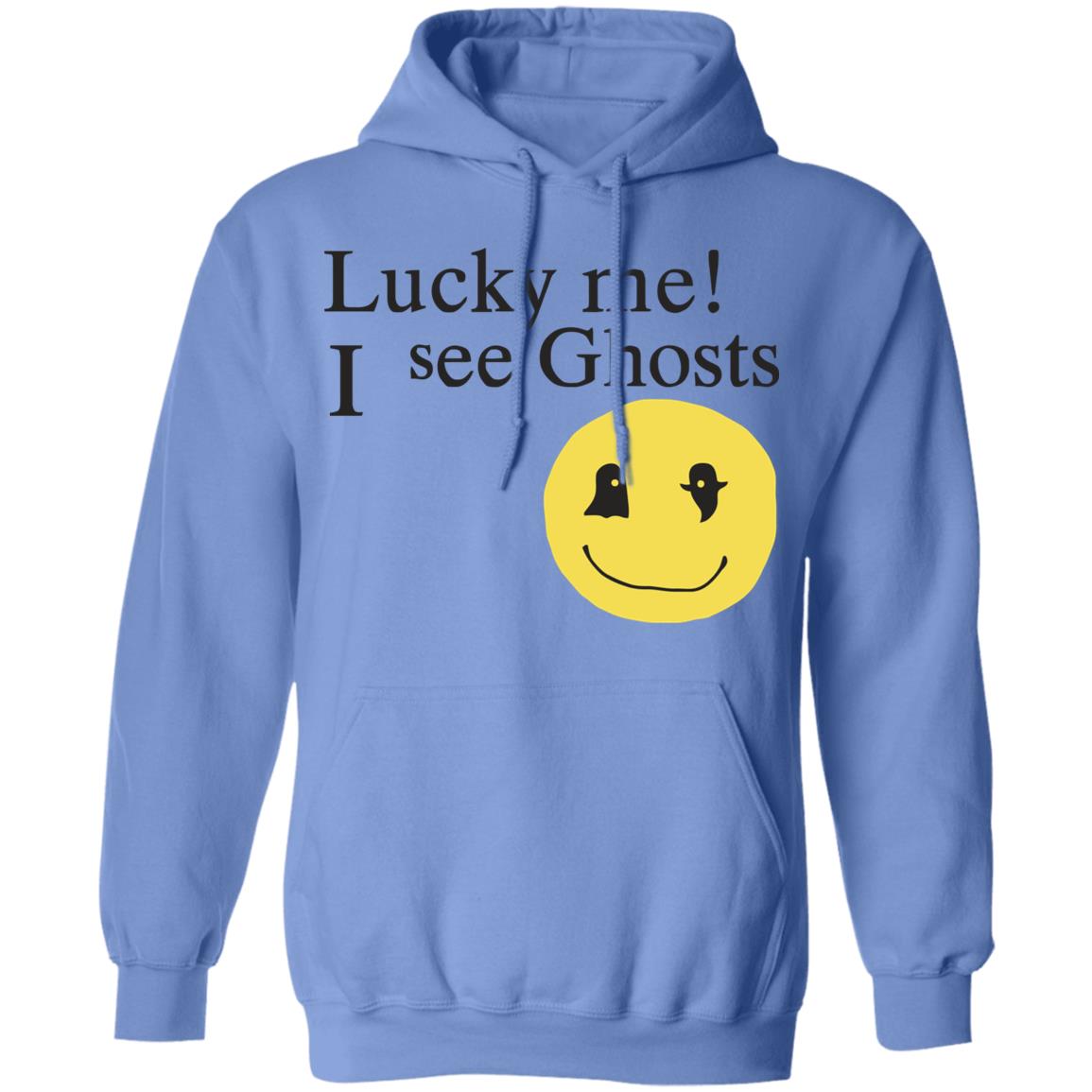 Lucky me ! I see Ghosts T Shirt Gifts for Ghost Lovers Crewneck Sweatshirt - Teechipus