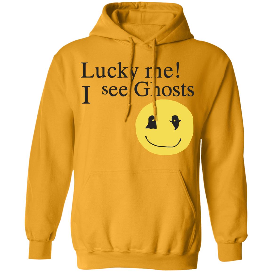 Lucky me ! I see Ghosts T Shirt Gifts for Ghost Lovers Crewneck Sweatshirt - Teechipus